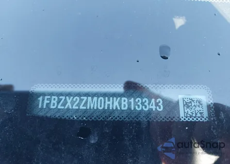 2017 Ford Transit Xlt z USA, uszkodzony, nr VIN 1FBZX2ZM0HKB13343